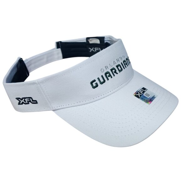 Orlando Guardians 2023 XFL Team Adjustable Visor Unisex White Football New - Picture 1 of 14